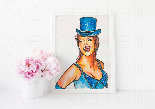 Nicole Kidman, ART PRINT Signed by Artist