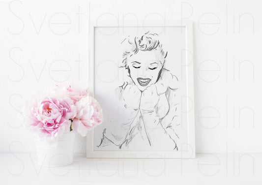 Marilyn Monroe, Milton Greene, ART PRINT Signed by Artist