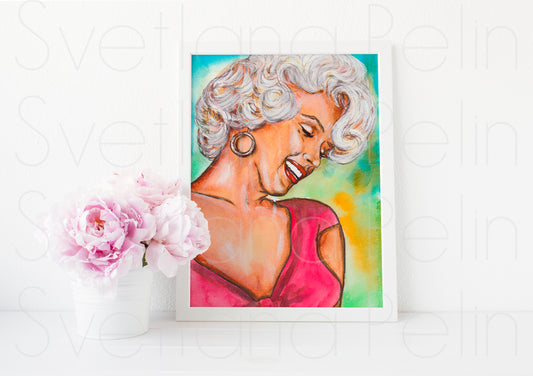 Marilyn Monroe, Niagara, ART PRINT Signed by Artist