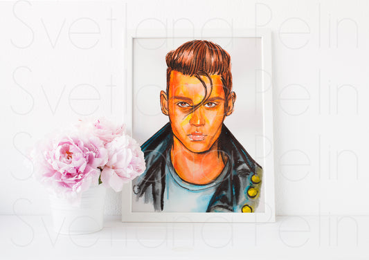 Johnny Depp, ART PRINT Signed by Artist
