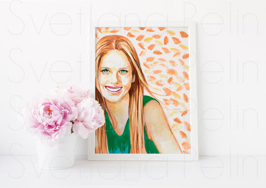 Sarah Michelle Gellar, ART PRINT Signed by Artist