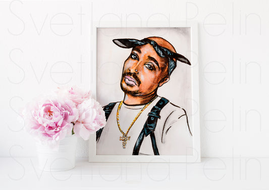 Tupac, ART PRINT Signed by Artist