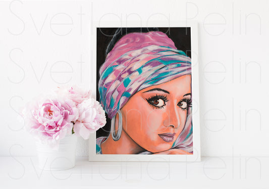 Sridevi, ART PRINT Signed by Artist