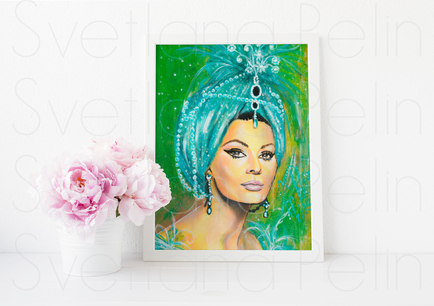 Sophia Loren, ART PRINT Signed by Artist