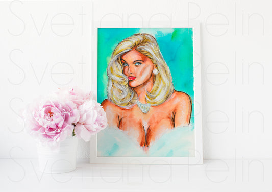 Anna Nicole, ART PRINT Signed by Artist