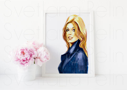 Sharon Tate, ART PRINT Signed by Artist