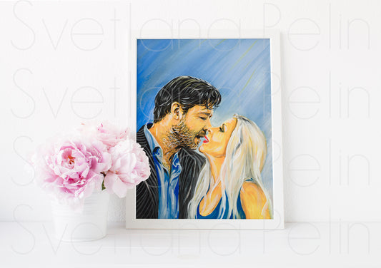 Russell Crowe, ART PRINT Signed by Artist