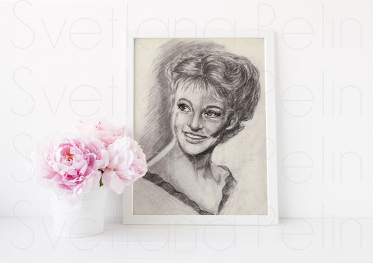 Lyudmila Gurchenko, ART PRINT Signed by Artist