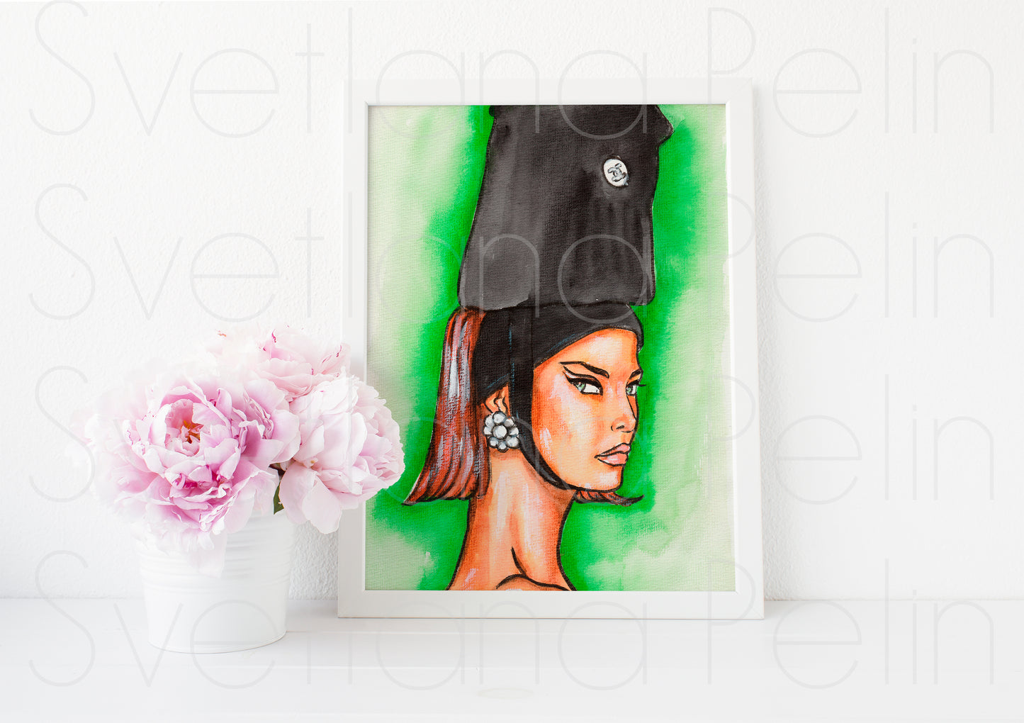 Linda Evangelista, ART PRINT Signed by Artist