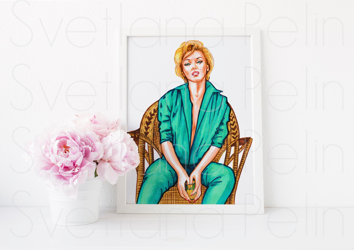 Marilyn Monroe, Milton Greene, ART PRINT Signed by Artist