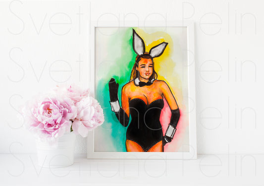 Renée Zellweger, Bridget Jones's Diary, ART PRINT Signed by Artist
