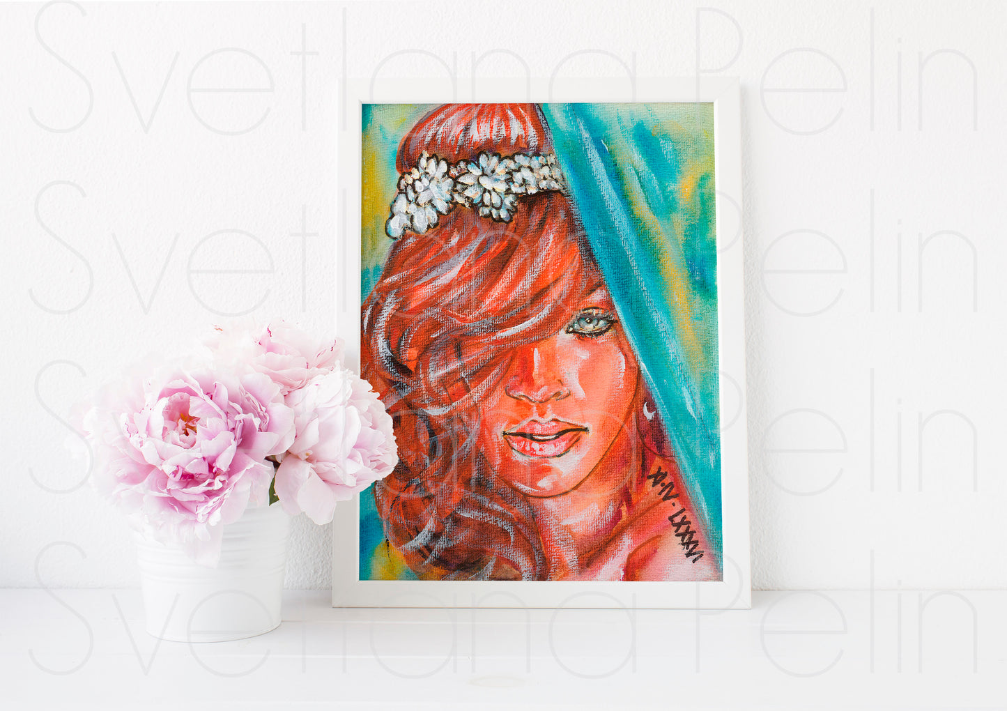 Rihanna, ART PRINT Signed by Artist