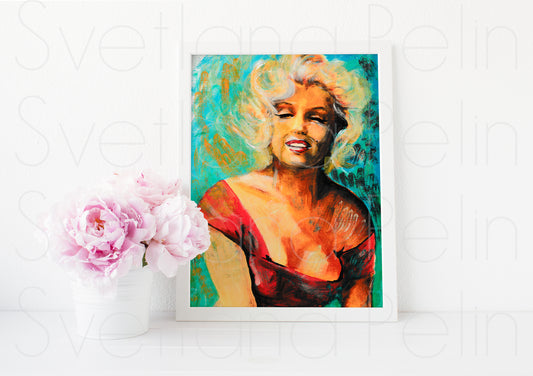 Marilyn Monroe, Niagara, ART PRINT Signed by Artist