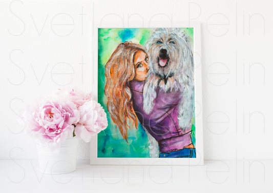 Jennifer Aniston, ART PRINT Signed by Artist