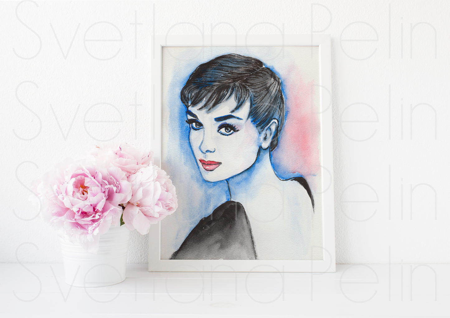 Audrey Hepburn, Sabrina, ART PRINT Signed by Artist