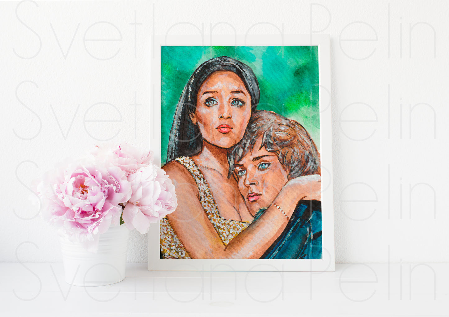 Olivia Hussey, Leonard Whiting, Romeo and Juliet, Juliet Capulet, Romeo Montague, ART PRINT Signed by Artist