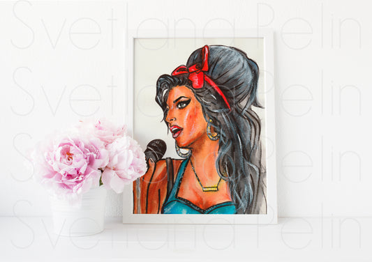 Amy, ART PRINT Signed by Artist