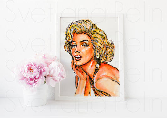 Marilyn Monroe, Frank Powolny, Gentlemen Prefer Blondes, GPB, ART PRINT Signed by Artist