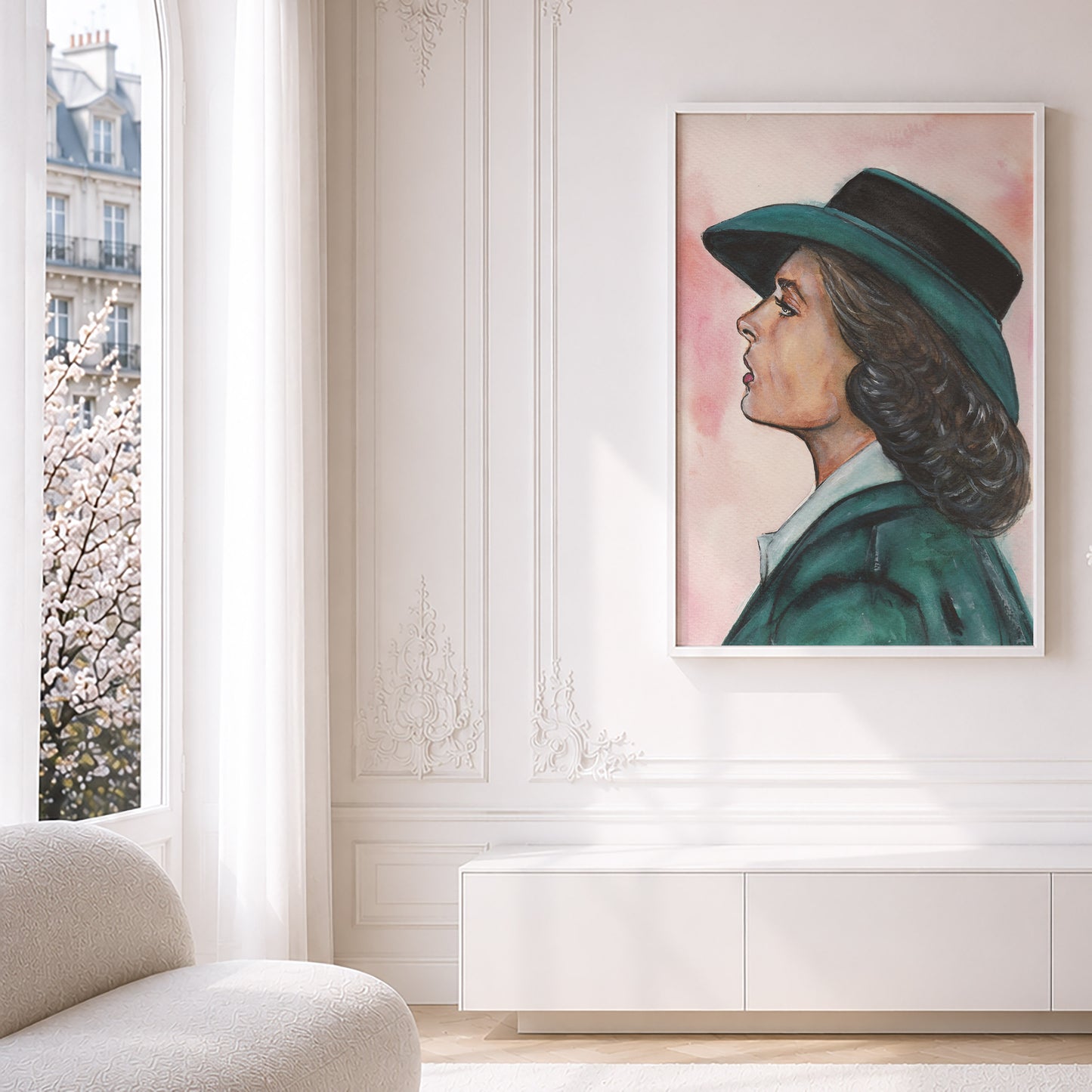 Ingrid Bergman in Casablanca | Framed Fine Art Print
