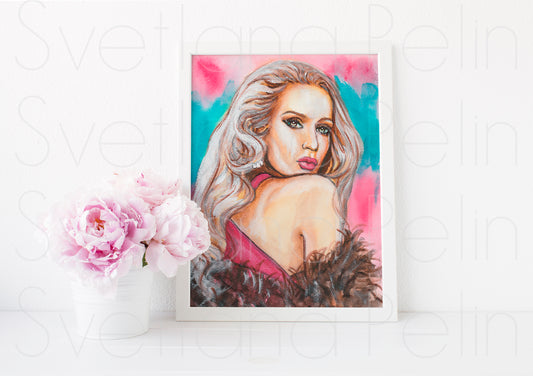 Jerry Hall, ART PRINT Signed by Artist