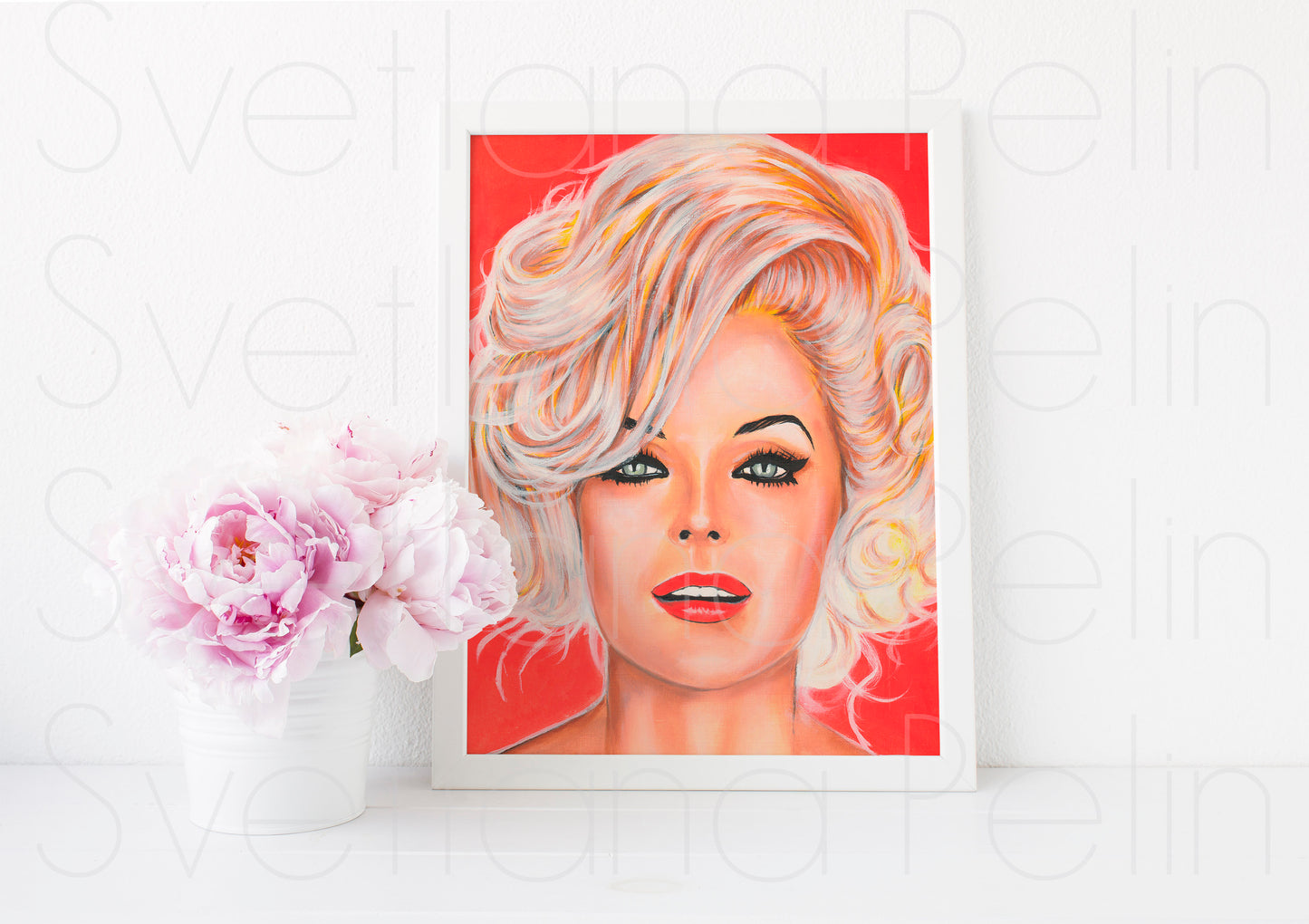 Virna Lisi, ART PRINT Signed by Artist