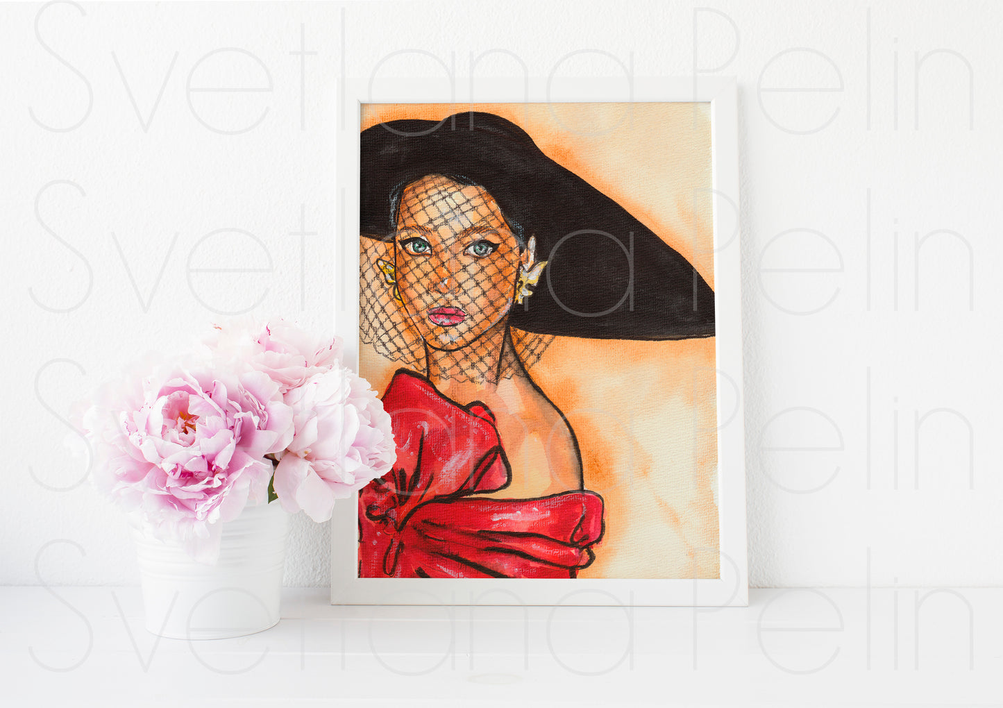 Christy Turlington, ART PRINT Signed by Artist