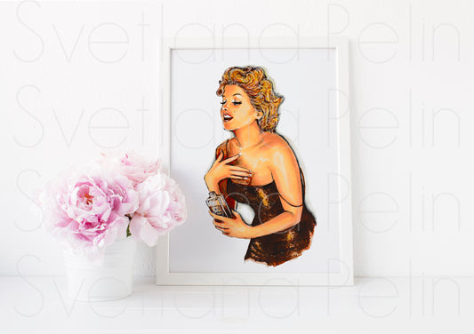 Marilyn Monroe, Ed Feingersh, ART PRINT Signed by Artist