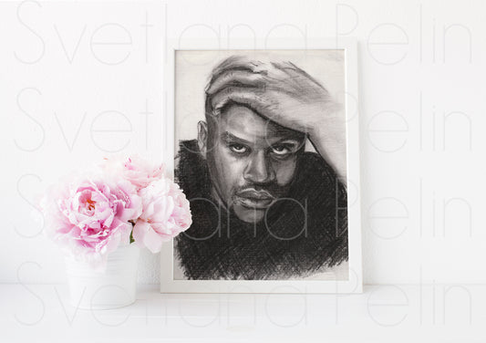 Shaquille O'Neal, ART PRINT Signed by Artist