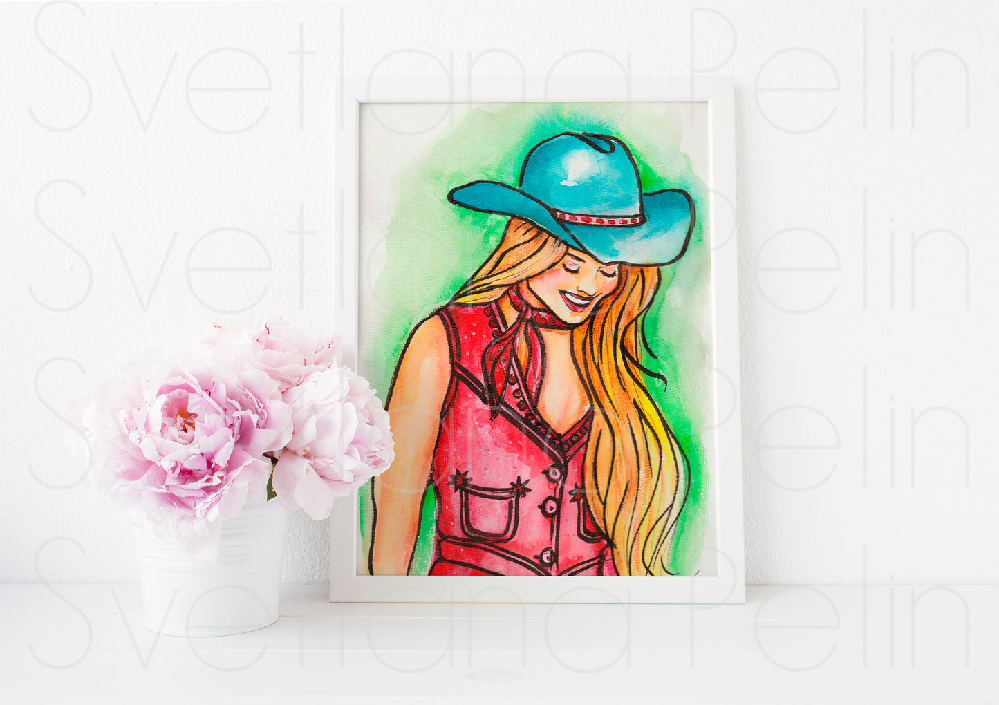 Margot Robbie, ART PRINT Signed by Artist