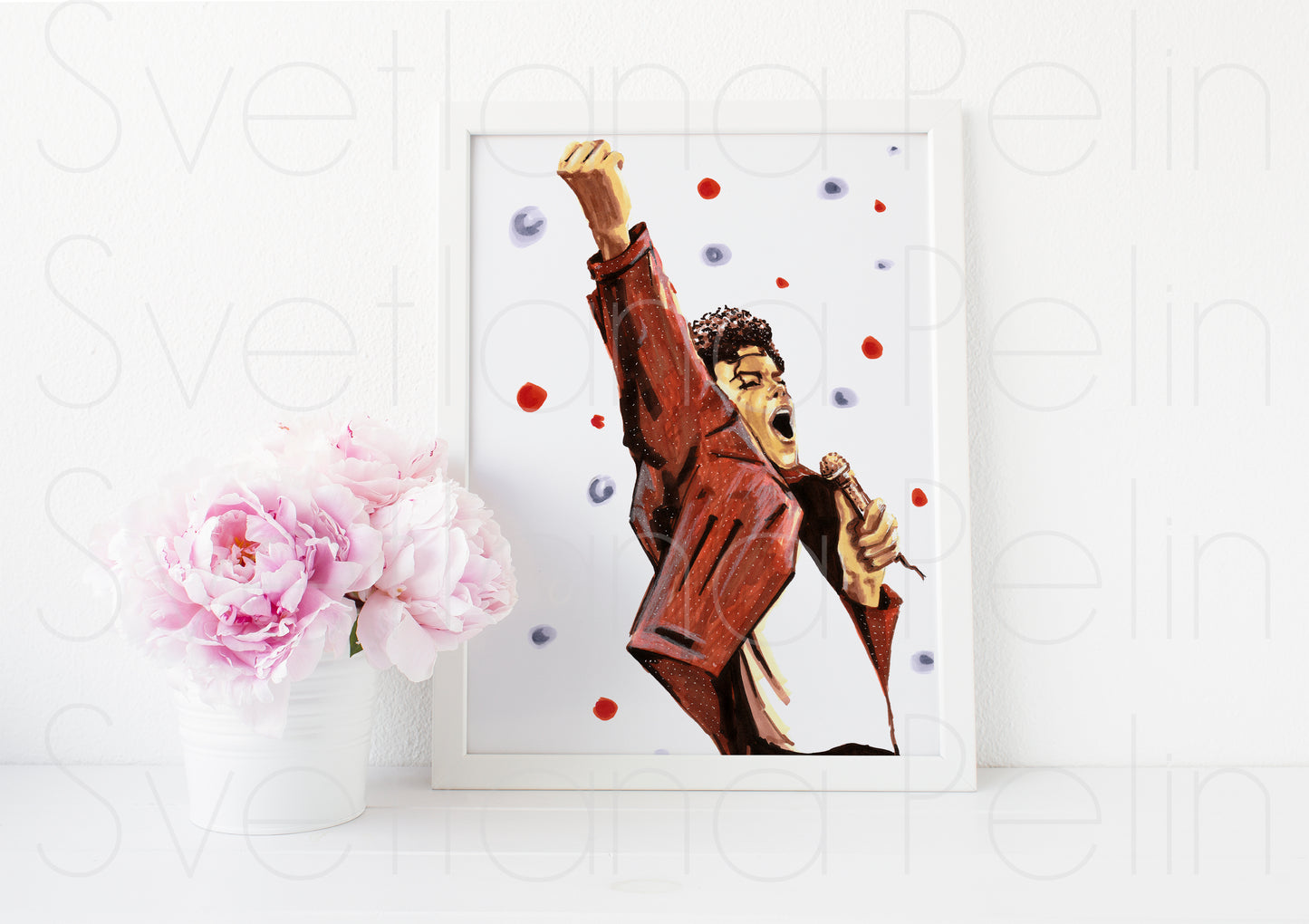 Michael, MJ, ART PRINT Signed by Artist