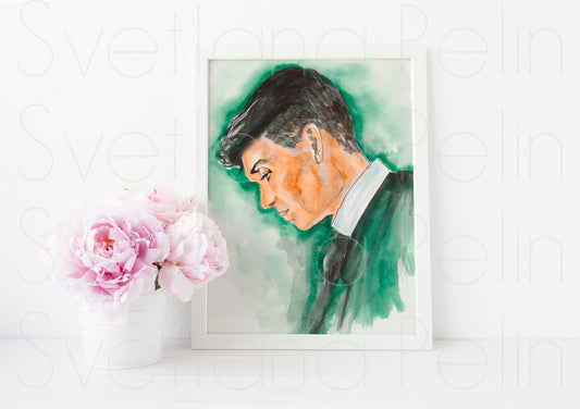 Cillian Murphy, ART PRINT Signed by Artist