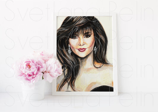 Victoria Principal, ART PRINT Signed by Artist