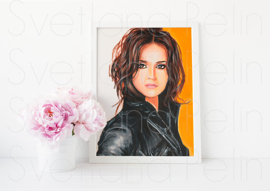 Penelope Cruz, ART PRINT Signed by Artist