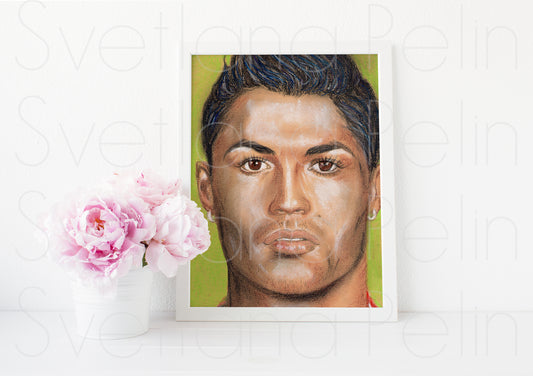 Cristiano Ronaldo, ART PRINT Signed by Artist