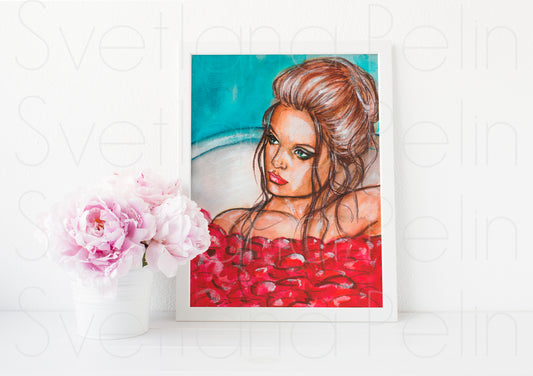 Mena Suvari, ART PRINT Signed by Artist