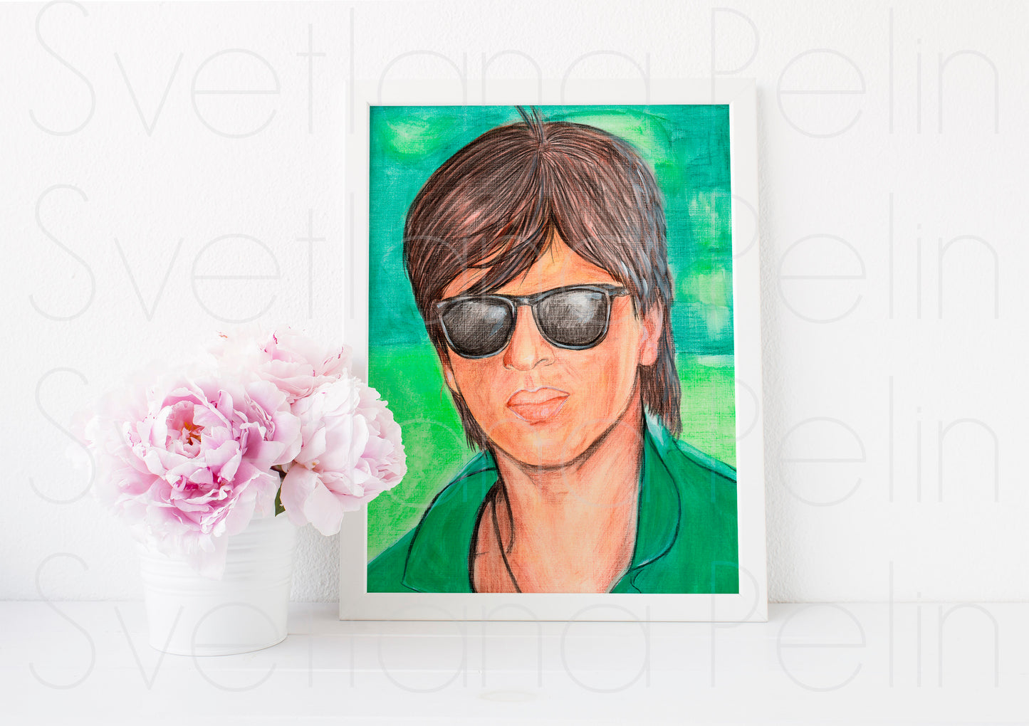 Shah Rukh Khan, ART PRINT Signed by Artist