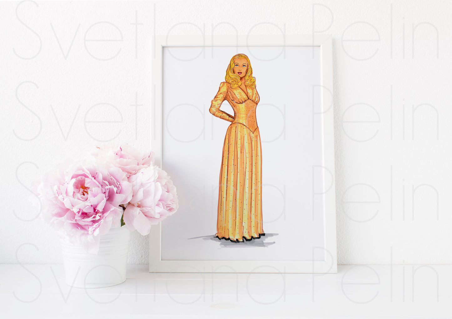 Veronica Lake, ART PRINT Signed by Artist