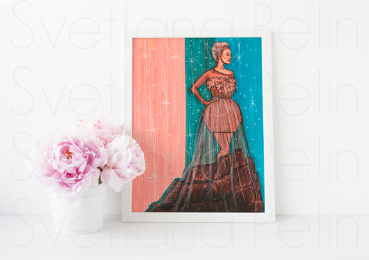 Rachel McAdams, ART PRINT Signed by Artist