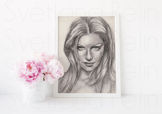 Laetitia Casta, ART PRINT Signed by Artist