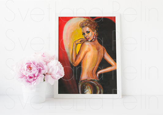 Charlize Theron, ART PRINT Signed by Artist