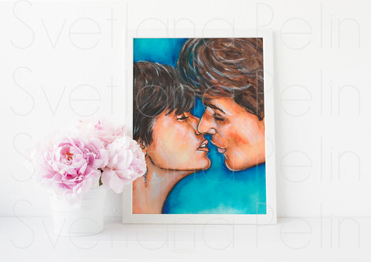 Demi Moore, Patrick Swayze, ART PRINT Signed by Artist