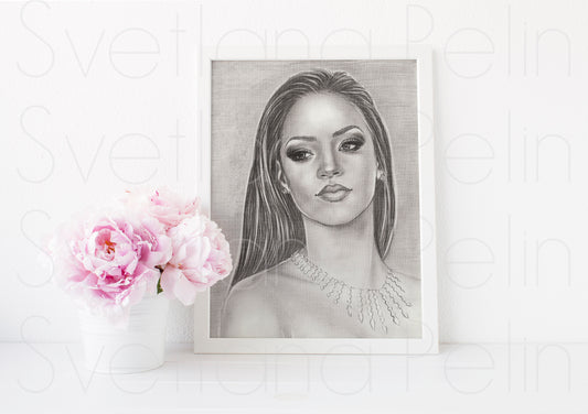 Rihanna, ART PRINT Signed by Artist