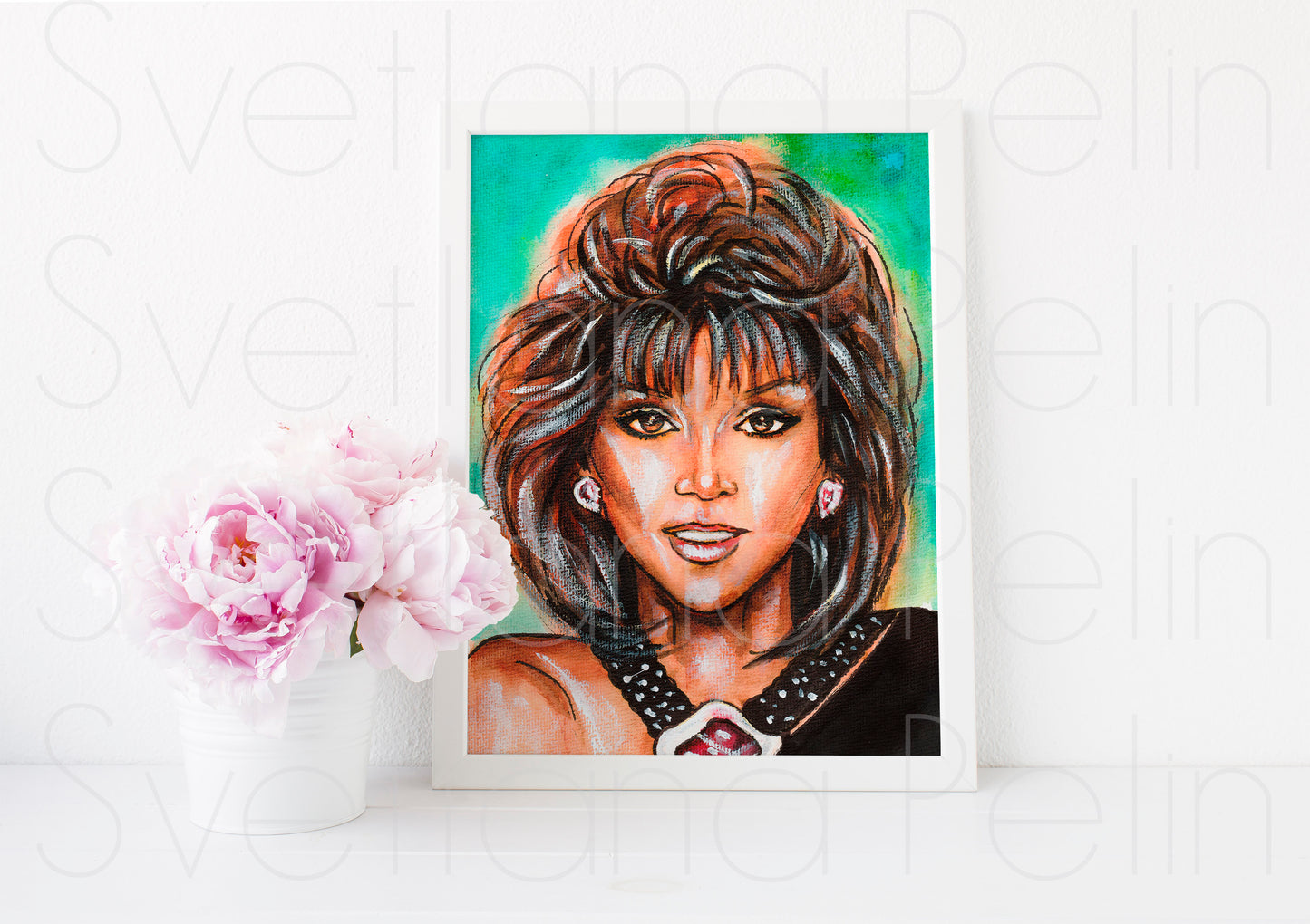 Victoria Principal, ART PRINT Signed by Artist