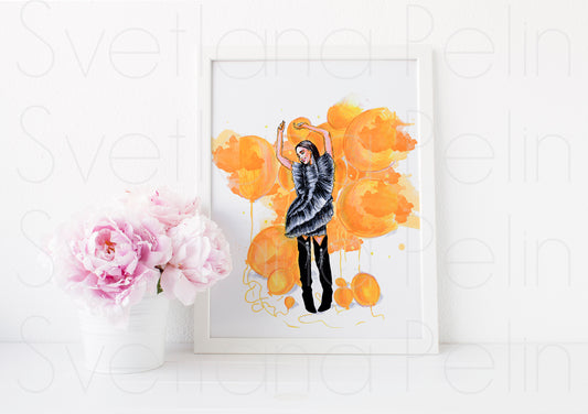 Jessica Alba, ART PRINT Signed by Artist