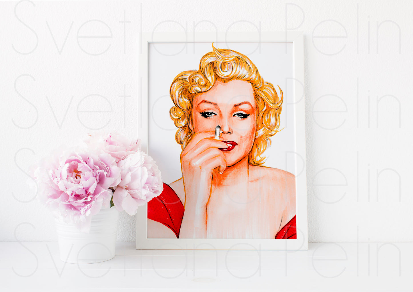 Marilyn Monroe, Niagara, ART PRINT Signed by Artist