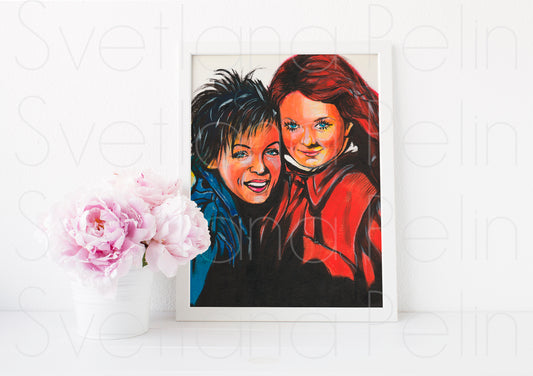 t.A.T.u., Lena Katina, Julia Volkova, ART PRINT Signed by Artist