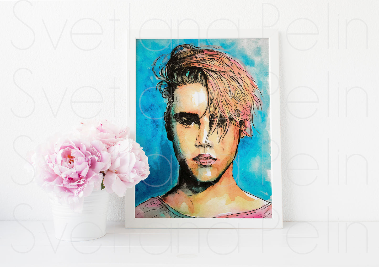 Justin, ART PRINT Signed by Artist