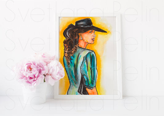 Julia Roberts, Pretty Woman, ART PRINT Signed by Artist