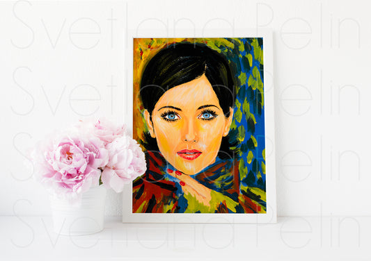 Isabella Rossellini, ART PRINT Signed by Artist