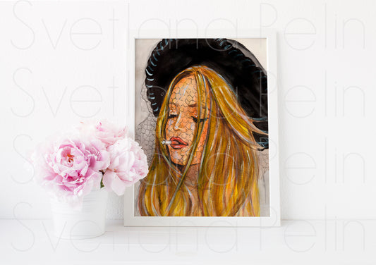 Vanessa Paradis, ART PRINT Signed by Artist